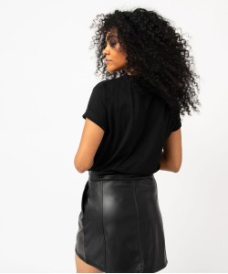 Tee-shirt manches courtes imprimé femme - Wednesday